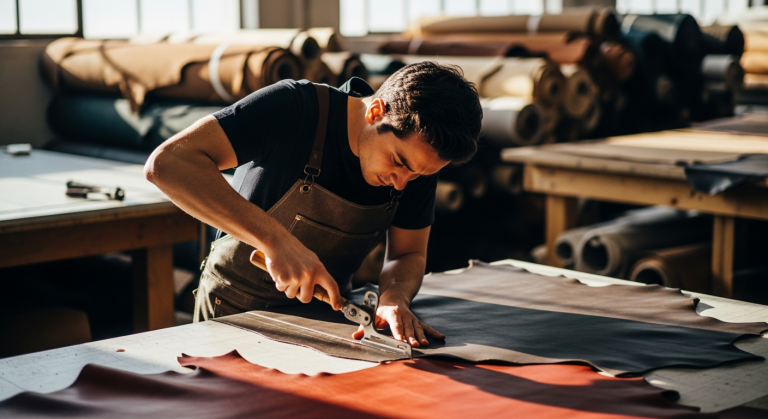 La place du coupeur dans la chaîne de production du cuir